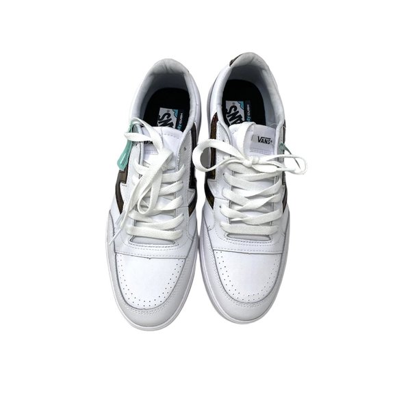 VANS LOWLAND CC Big Reptile White Red Men Low Top Leather Shoes Size VN0A4TZY9O9 - Picture 3 of 10